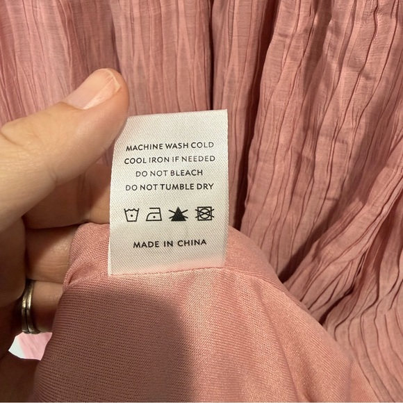 Baltic Born Dalton Pleated Midi Dress - Blush Size Medium - Picture 4 of 10